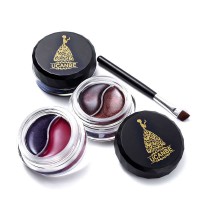 Double-color Eyeliner Cream with Brush Waterproof Long-wear Gel Eye liner Duo Eye makeup